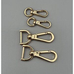 Michael Kors Gold Tone Hardware Replacement For  Bags & Purses SET of 4